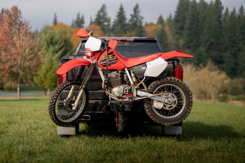Chevy 1500 with Honda XR250R on the Loowit Lift