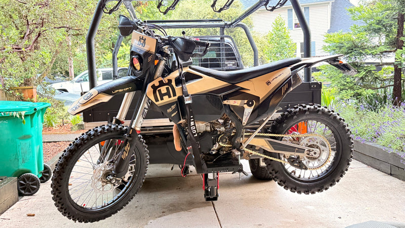 Toyota Tundra with Husqvarna 501 on the Loowit Lift